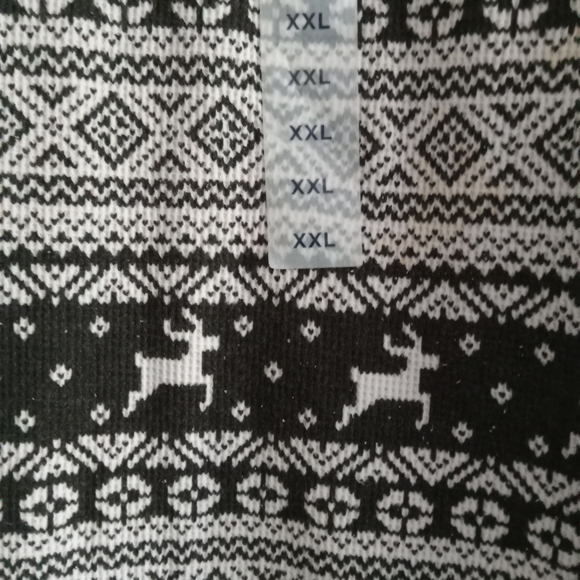 Old Navy Thermal Top Pajama Reindeer print: Size XXL New! - Picture 2 of 3